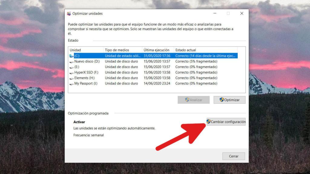 Cómo desactivar el mantenimiento de SSD en Windows 10