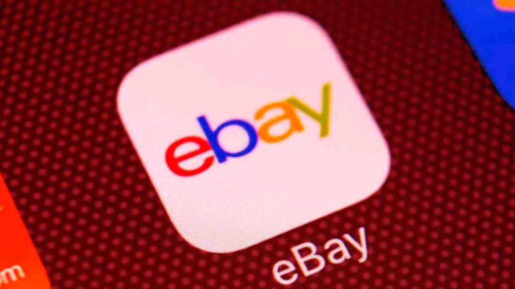 Logo de la app de eBay.
