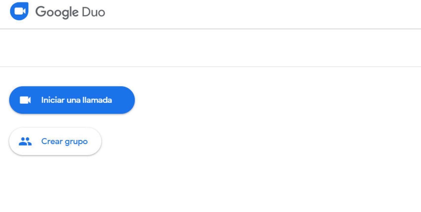 Nueva opción para hacer llamadas de grupo en Google Duo para la web