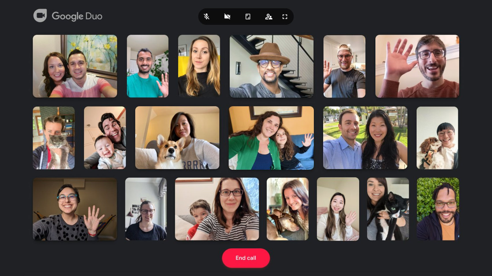 Las nuevas llamadas en grupo de Google Duo en la web