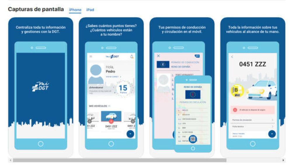 Aplicación de la DGT: miDGT