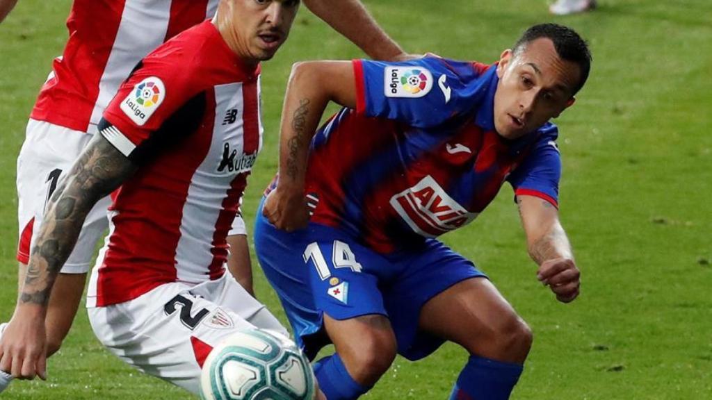 Dani García y Orellana, durante el Eibar - Athletic de la jornada 29 de La Liga