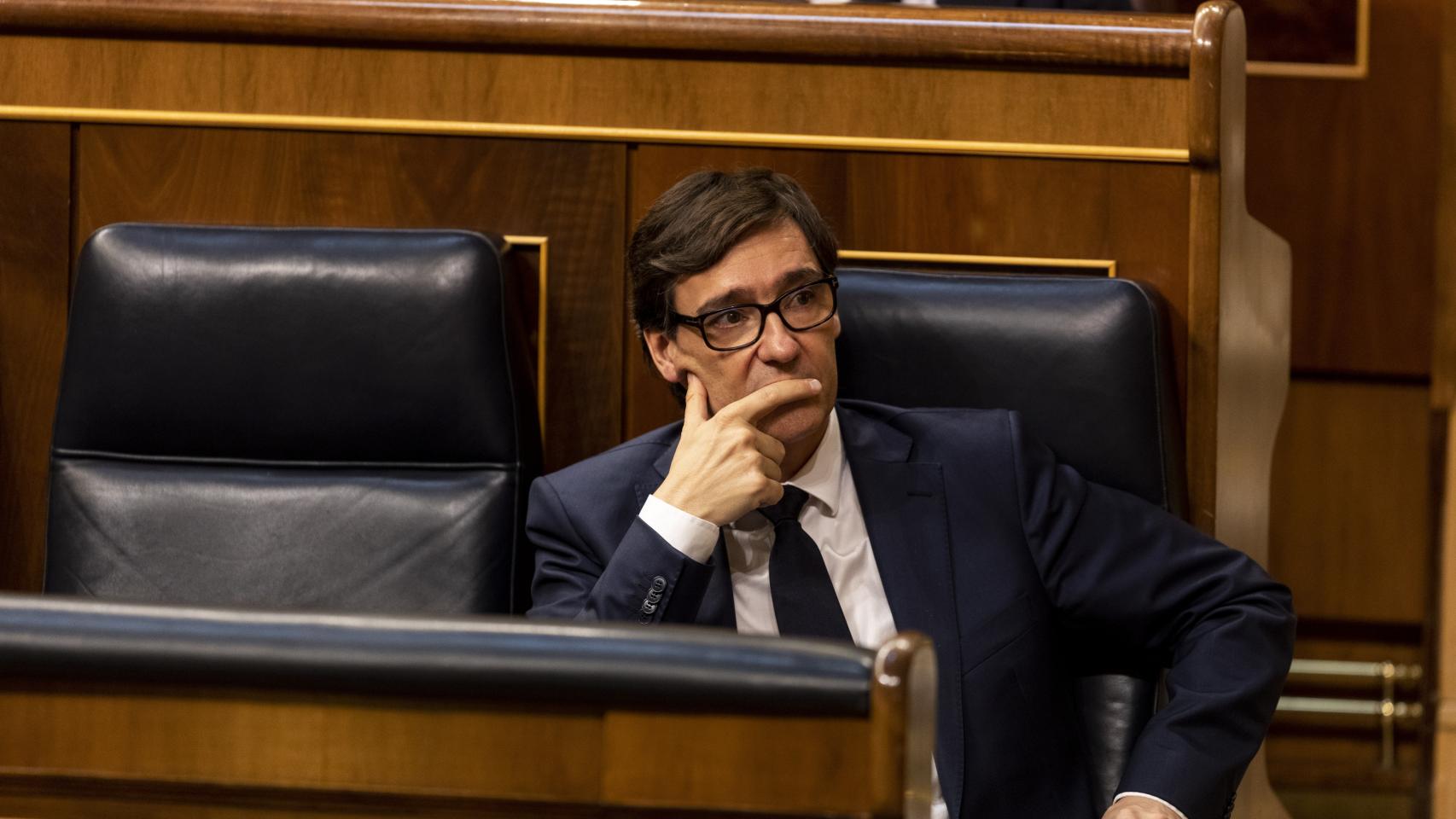 Salvador Illa, en el Congreso de los Diputados.