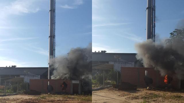 Quema de torres de telefonía.