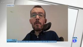 Pablo Echenique, durante la entrevista en 'Los Desayunos de TVE'.