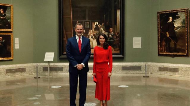 Los Reyes de España este jueves en el Museo del Prado.