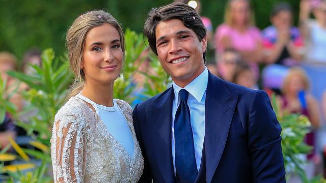 María Pombo y Pablo Castellano, el día de su boda.