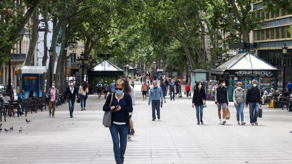 Las Ramblas de Barcelona.