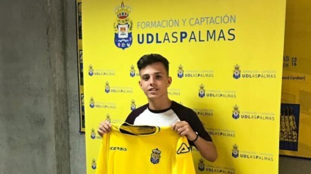 Jorge Sánchez Vaca, cuando fichó por la UD Las Palmas