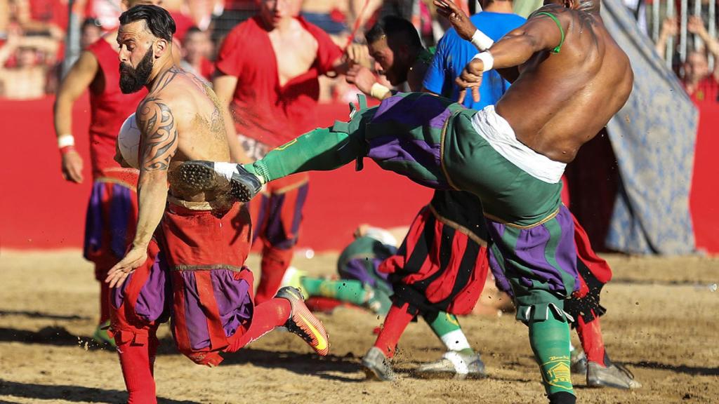 Partido de Calcio Storico en Florencia