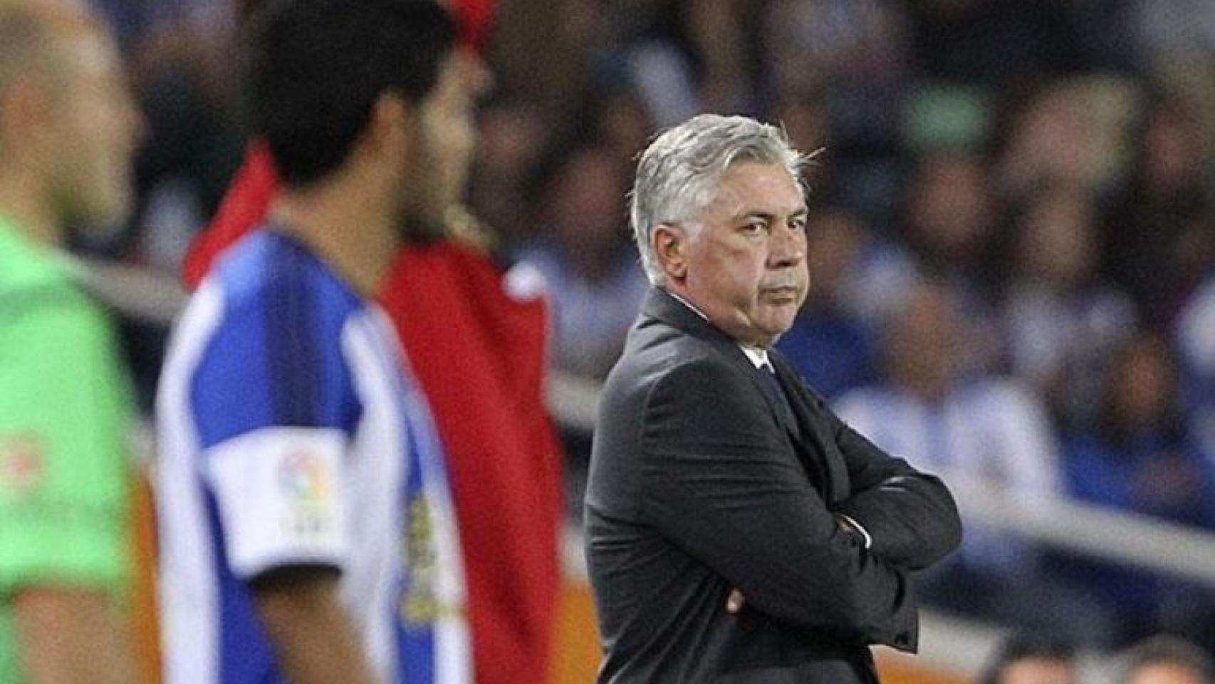 Carlo Ancelotti, en un partido de La Liga