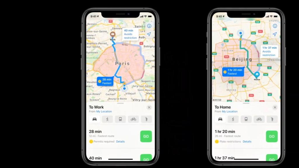 Apple Maps en iOS 14