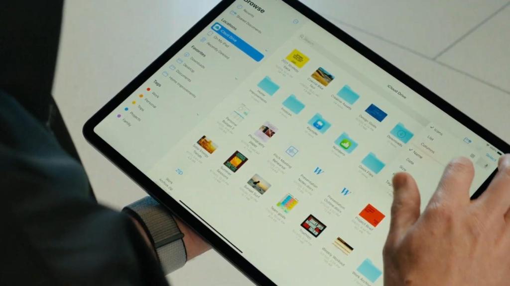 Nuevos menús en las apps de iPadOS