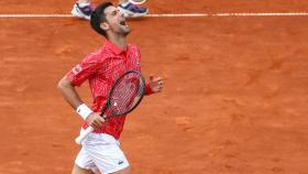 Novak Djokovic durante un partido