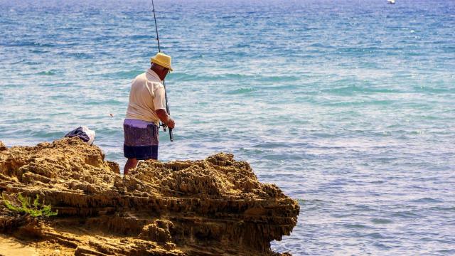 pescador pesca