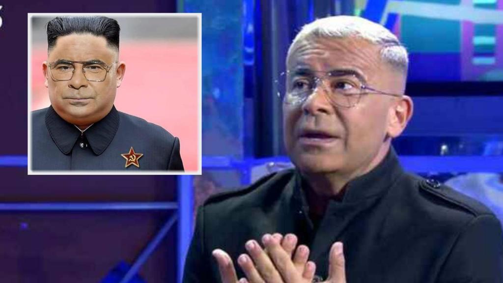 Jorge Javier en montaje de JALEOS junto al meme en el que lo comparan con Kim Jong-un.