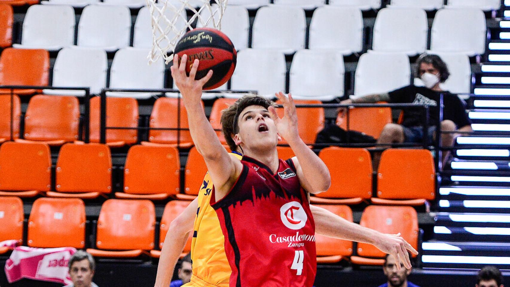 Jaime Pradillo, durante el Casademont Zaragoza - Herbalife Gran Canaria