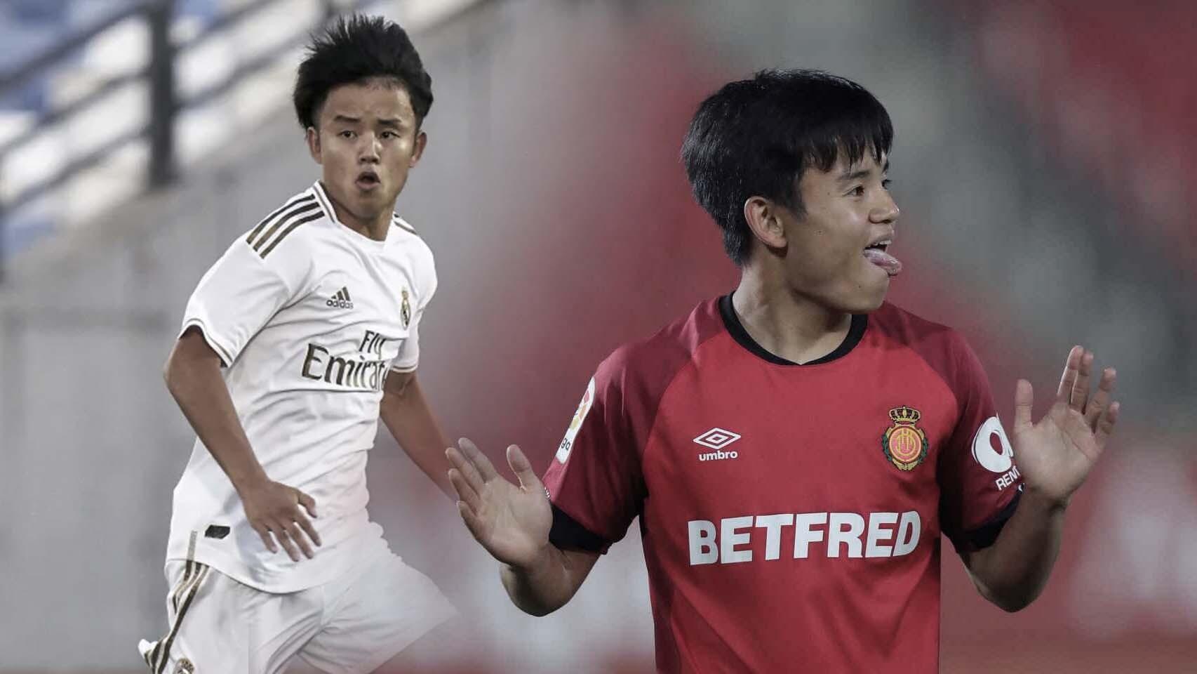 Kubo, con el Castilla y el Mallorca