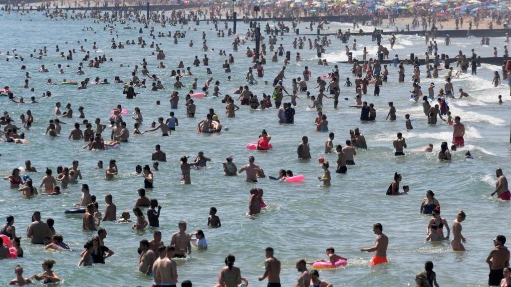 Playa de Bournemouth este miércoles.