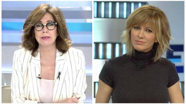 Ana Rosa y Susanna Griso en montaje de JALEOS.