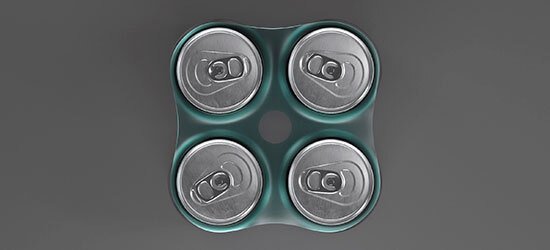 El material que han desarrollado se usa para los packs de latas de bebida, por ejemplo.