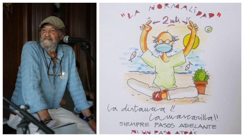 Un fotógrafo coruñés publica un libro en el que recopila sus viñetas sobre la cuarentena