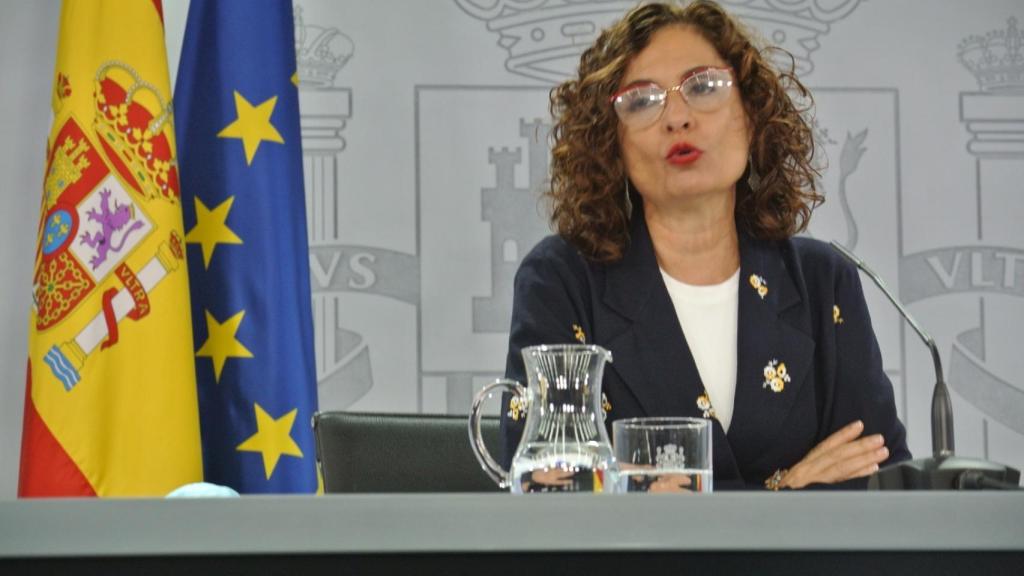 María Jesús Montero, en el Consejo de Ministros extraordinario.