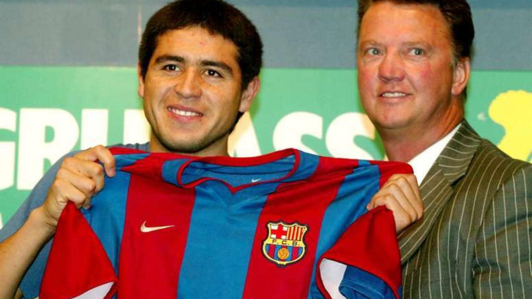 Riquelme con Van Gaal