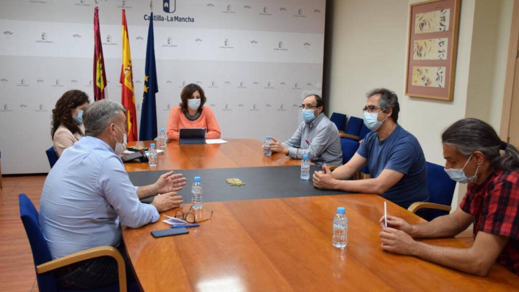 Reunión de la consejera Patricia Franco con los representantes de los sindicatos