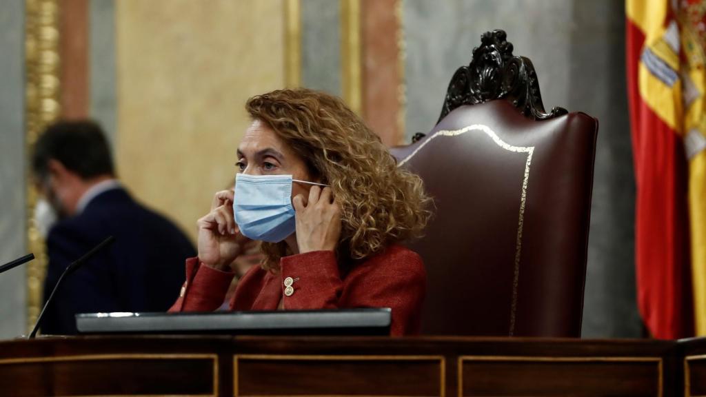 Meritxell Batet, durante su presidencia del Congreso de los Diputados.