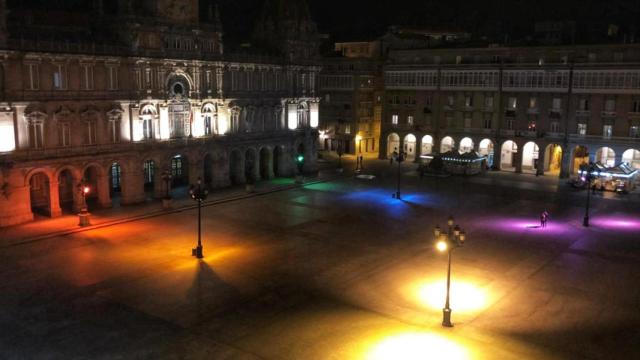 A Coruña ya luce los colores del Orgullo en sus calles y plazas