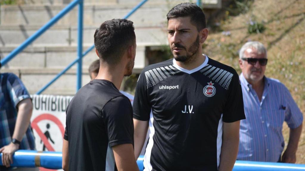 Javi Vázquez, en un partido del Unión Adarve