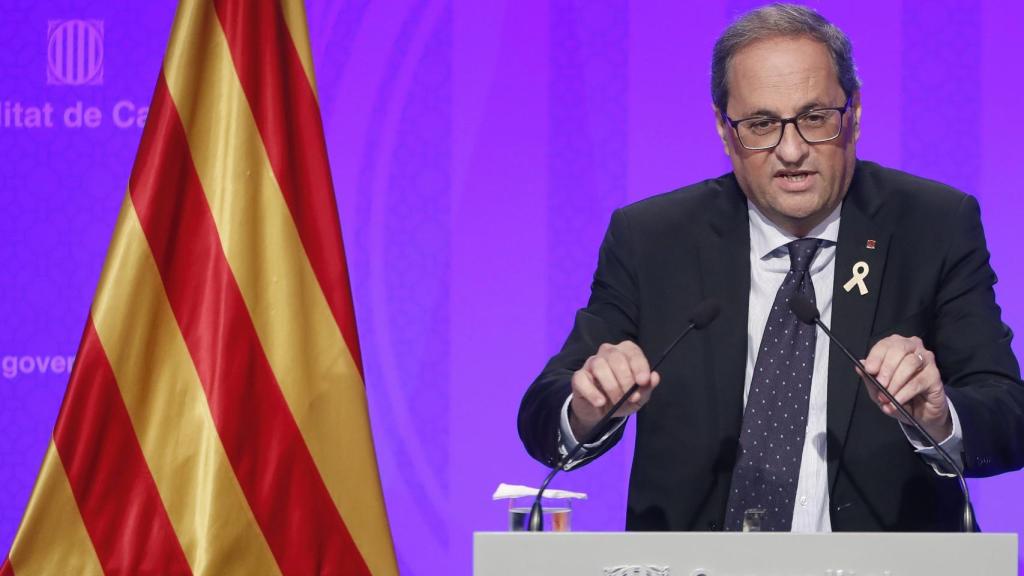 El presidente de la Generalitat, Quim Torra. Efe.