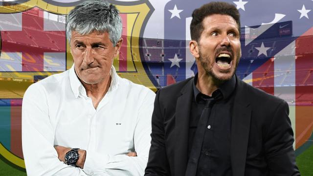 Quique Setién y Diego Pablo Simeone