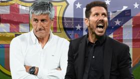 Quique Setién y Diego Pablo Simeone