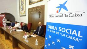 Rueda de prensa conjunta del arzobispo de Toledo, Francisco Cerro, y representantes de la Obra Social de la Caixa. Foto: Óscar Huertas