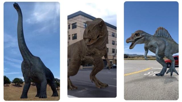 Dinosaurios en 3D en tu casa: la realidad aumentada de Google lo hace posible