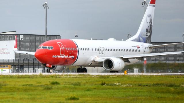 Uno de los aviones de Norwegian.