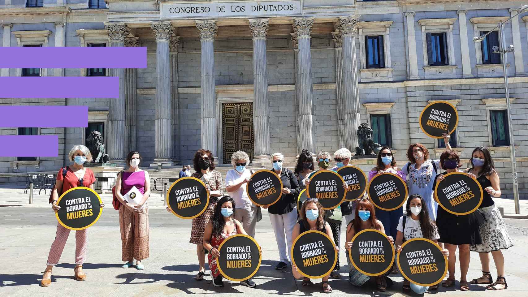 Alianza contra el Borrado de las Mujeres ante el Congreso.