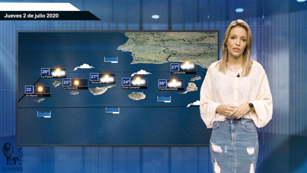 El pronóstico del tiempo para el 2 de julio de 2020.