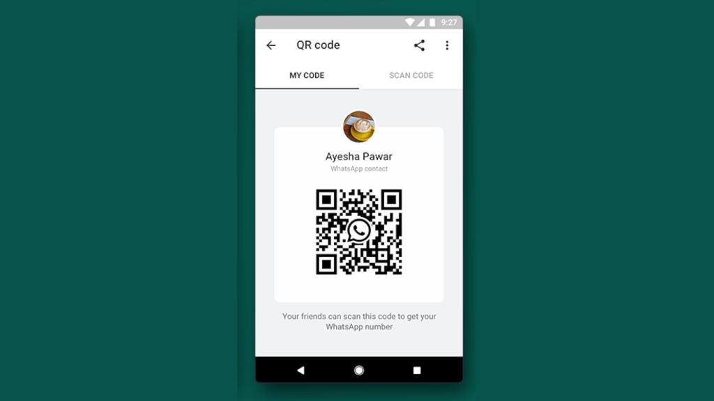 Código QR en WhatsApp