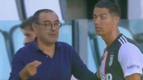 El encontronazo entre Sarri y Cristiano Ronaldo