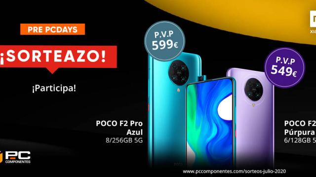 Llévate uno estos dos móviles Xiaomi para celebrar los PcDays de PcComponentes