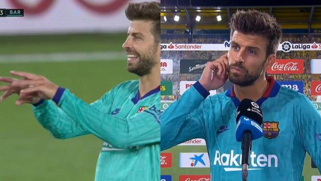 Gerard Piqué, su gesto y su 'amnesia'