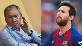 Javier Clemente y Leo Messi