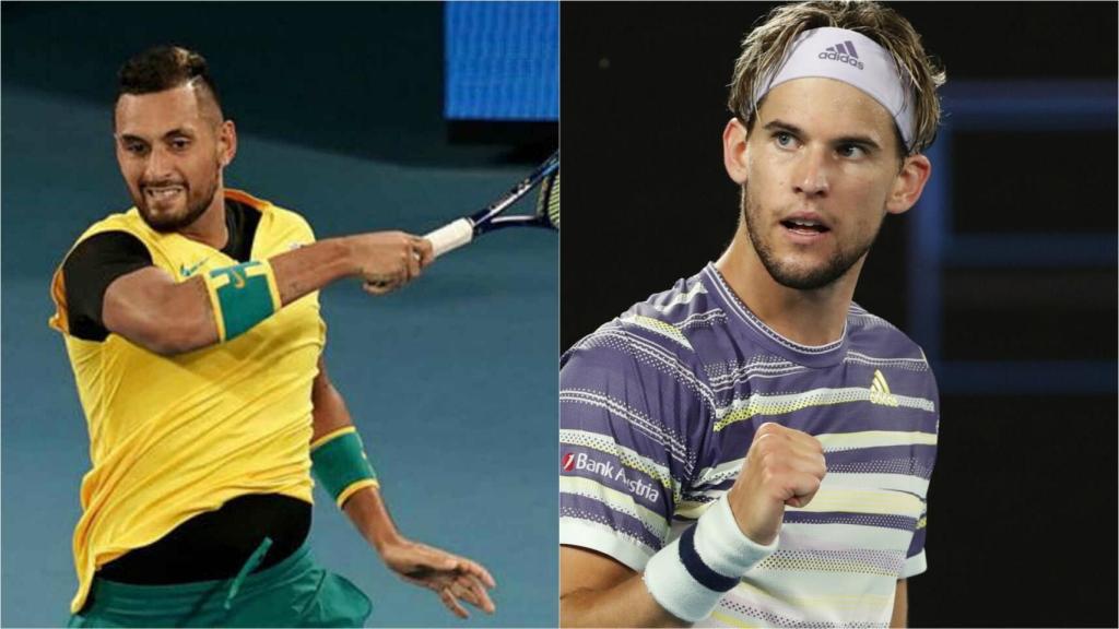 Nick Kyrgios y Dominic Thiem