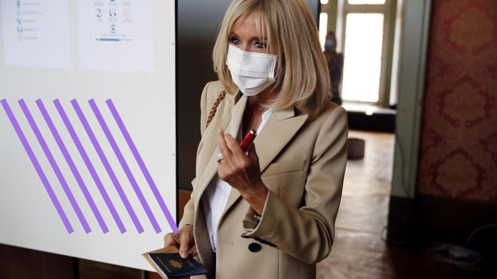 Brigitte Macron, en las últimas elecciones municipales en Francia.