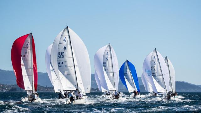 Las Villalia Series de J70 de vela de Vigo empiezan con una novedosa prueba costera