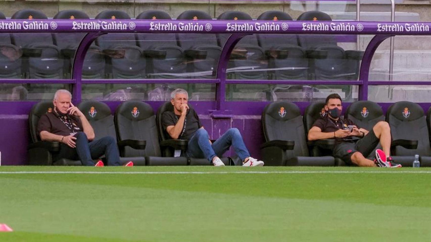 Setién en el banquillo del Valladolid