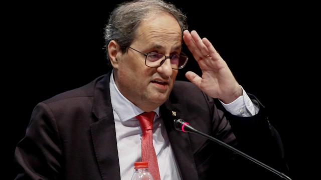 Quim Torra, presidente de la Generalitat de cataluña.